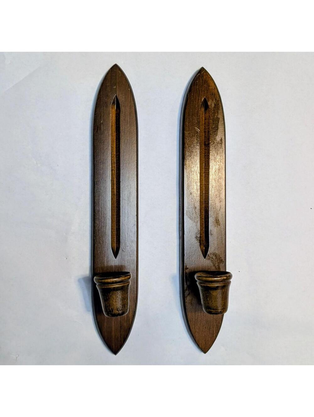 Cornwall Wood Wall-Mounted Sconces - Set of 2
